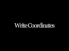 Write Coordinates