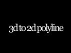 3d to 2d-polylines