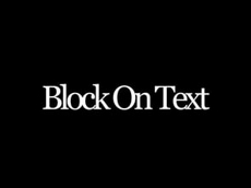 Block on Text
